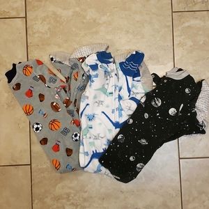 3t boy foot pajamas